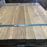Ca. 62x Guyana Ipé planken geschaafd, 21x90mm, lengte 185cm